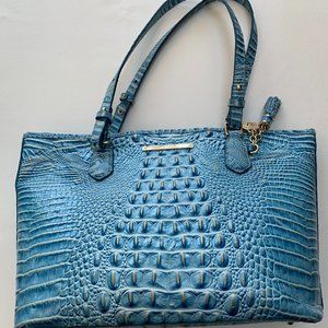 Brahmin Medium Asher Tote in Cerulean Blue